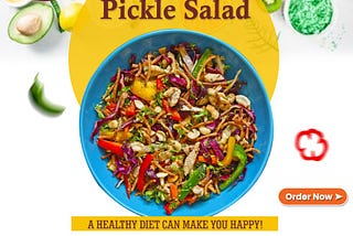 “Enjoying every bite of this deliciously crispy noodle pickle salad, bursting with flavors and…