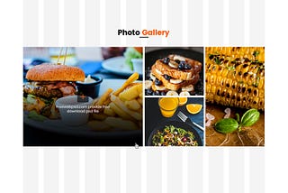 website gallery section