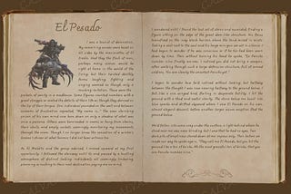 El Pasado — our third and longest entry of the Bestiary!