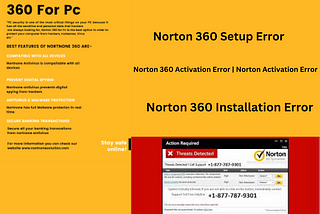 Norton 360 Setup Error | Norton 360 Activation Error | Norton 360 Installation Error