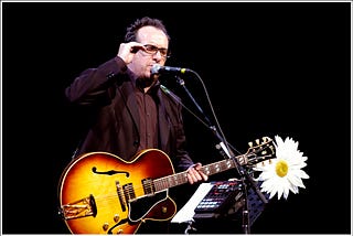 Elvis Costello on stage in 2006