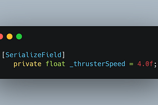 Implementing Thrusters In Unity