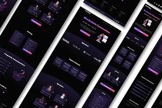 UI/UX Case Study - Blockchain Convention Landing Page Design