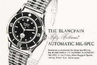 A Blancpain Fifty Fathoms in Tornek-Rayville’s clothing: watches, government procurement, and…