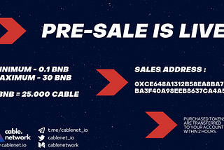 Presale Is Live