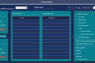Reindex settings UI