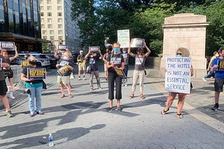 NYPD REOPENS STREETS AND SIDEWALKS SURROUNDING THE TRUMP INTERNATIONAL HOTEL AFTER PRESSURE FROM…