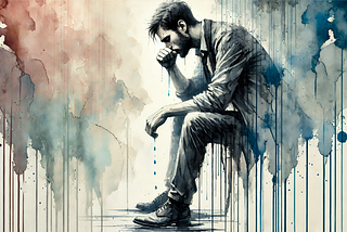 man crying