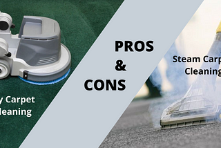 Pros and Cons of Dry & Steam Carpet Cleaning