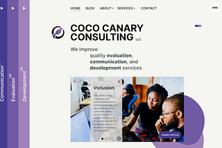 UX Case Study — Landing page redesign for Coco Canary Consulting, LLC