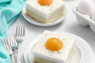 German Fried Egg Cake (Spiegeleierkuchen)Source