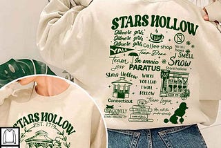 Stars Hollow Gilmore Girls Sweatshirt, Where You Lead I Follow, Cozy Apparel