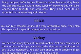 Benefits of Purchasing Fireworks or crackers online