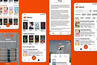 [UX Case Study — Wattpad Re-design ] To Improve UX and UI Wattpad Mobile Apps