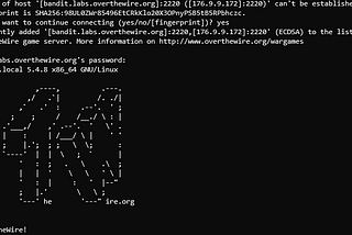 Learning Linux & InfoSec Principles Using OverTheWire’s Bandit — Part 1