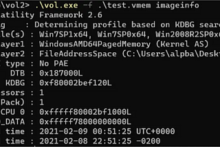 Investigating Memory Forensic -Processes, DLLs, Consoles, Process Memory and Networking