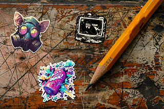 6 Prompts for Creating Incredible Vibrant Punk Rock Sticker Designs in Midjourney V6.0