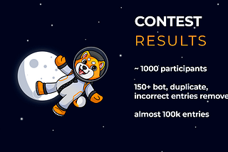 INU MOON 50K$ AIRDROP CONTEST RESULTS