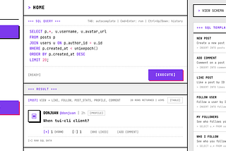 Meet SQLNet — A social network that looks like Twitter, but you write SQL to do anything