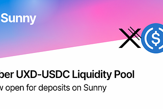 Saber UXD-USDC Liquidity Pool