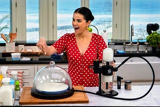 Selena Gomez Learns Stündenglass Food Smoking Techniques from Top Chef Kristen Kish