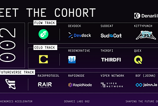 Denarii Labs Tokenomics Accelerator Announces 10 Projects for Cohort 002