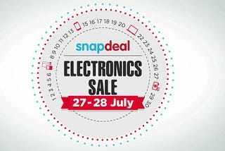 Snapdeal crossed FlipKart’s traffic on electronics sale days