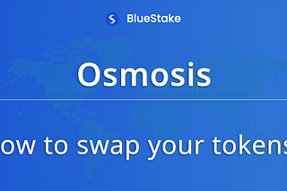 Osmosis — How to swap tokens on Osmosis?