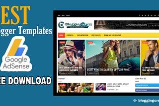 Top 5 Best Blogger Template For Adsense Approval in 2020