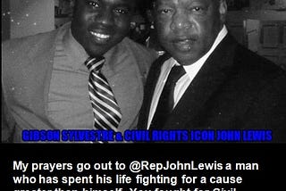 Civil Rights Icon Congressman John Lewis Fights Cancer By Gibson Sylvestre