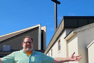 Me in front of Mount Aery Baptist Church, Bridgeport, CT