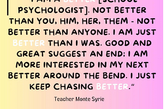 My Personal Experience on IG as a School Psychologist