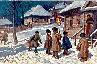 The short story about Christmas in Russia