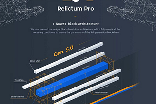 The presence of the 5th Blockchain generation from Relictum Pro