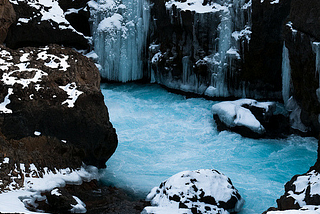 Frozen Canyon, Iceland