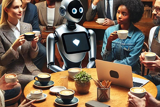 Writers Meet AI: A Fictional Dialogue Over Coffee