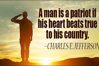 Patriotism means love for the motherland or devotion to one’s country.