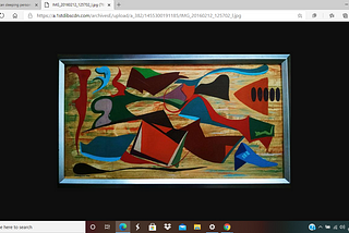 I chose this painting because of the colors and shapes; it reminds me of a person taking a nap…