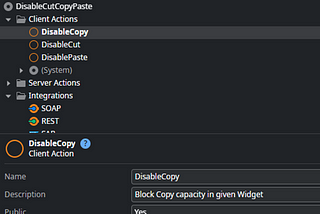 Disable copy/paste/cut features in input widgets in OutSystems applications