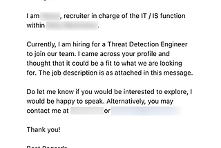 A Curious Case of a Job Recruiter and a Potentially Malicious Document