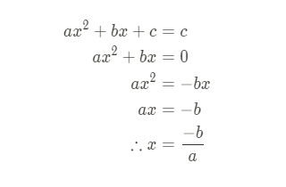 Where does the quadratic formula come from?
