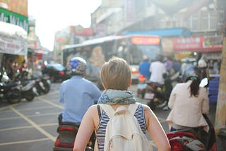 A tourist getting lost in the middle of an Asian country. Pic by Steven Lewis from Unsplash