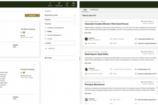 Job board before and after blurred