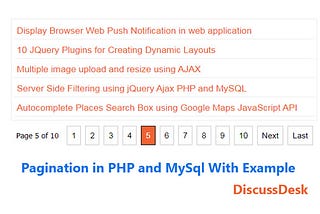 Download Pagination in PHP and MySql With Example