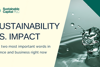 Sustainability vs Impact