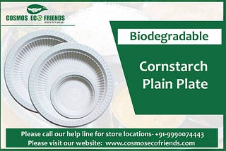 What are the benefits of using biodegradable plates?