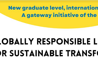 Piloting joint modules on Globally Responsible Leadership for Sustainable Transformation
