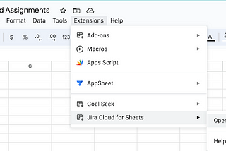 Jira Cloud for Sheets — Extension to get Issues from Jira