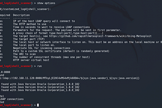 Custom Metasploit Module for Log4Shell Scanner