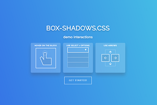 Collection of CSS box-shadow